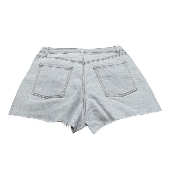 Crochet Patchwork Denim Shorts 15/32W By SO Goods For Life - Picture 2 of 7